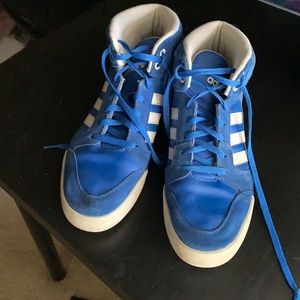 Adidas high tops blue